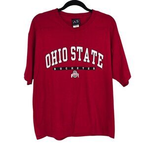 AS sports large Red OSU Ohio state Buckeyes graphic short sleeve shirt cotton